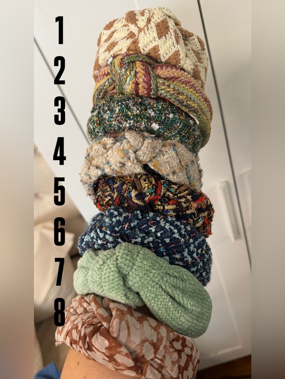 Women’s Multiple Knotted Fabric Headband $10 each